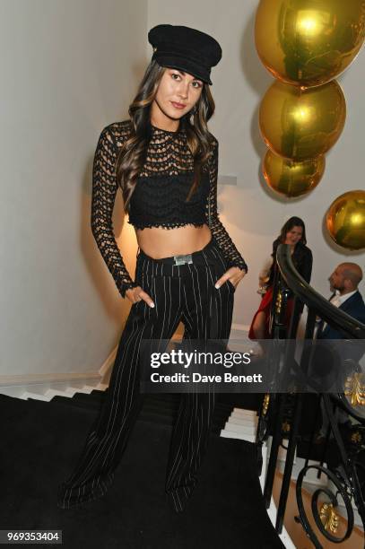 Ana Tanaka attends the Moet Summer House VIP launch night on June 7, 2018 in London, England.