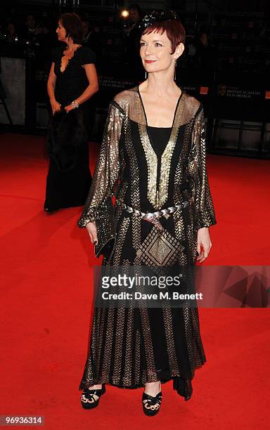 Sandy Powel arrives at the Orange British Academy Film Awards 2010, at The Royal Opera House on February 21, 2010 in London, England.
