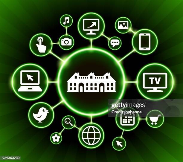 condos internet communication technology dark buttons background - condos stock illustrations