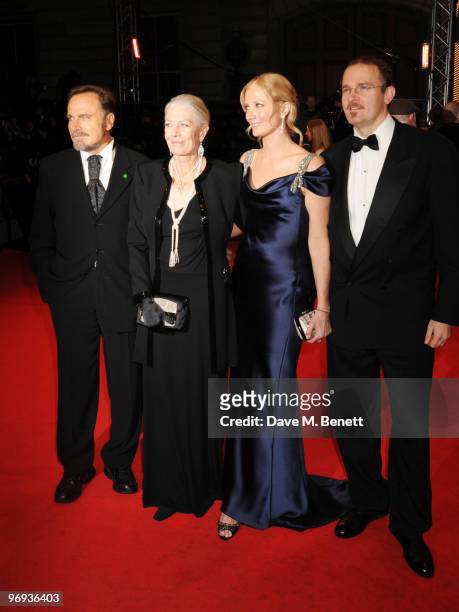 Franco Nero, Vanessa Redgrave and Joely Richardson arrive at the Orange British Academy Film Awards 2010, at The Royal Opera House on February 21,...