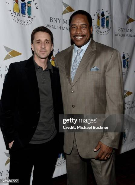 Sky Dayton and former baseball hall of famer Dave Winfield attend the "I Have A Dream Los Angeles" Gospel Brunch at House of Blues Sunset Strip on...