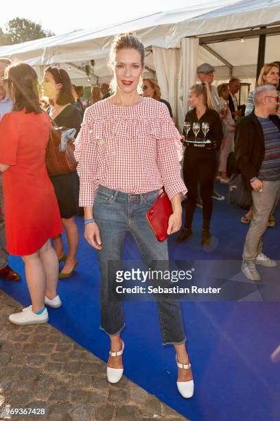 Actress Lisa Martinek attends the summer party 2018 of the German Producers Alliance on June 7, 2018 in Berlin, Germany.