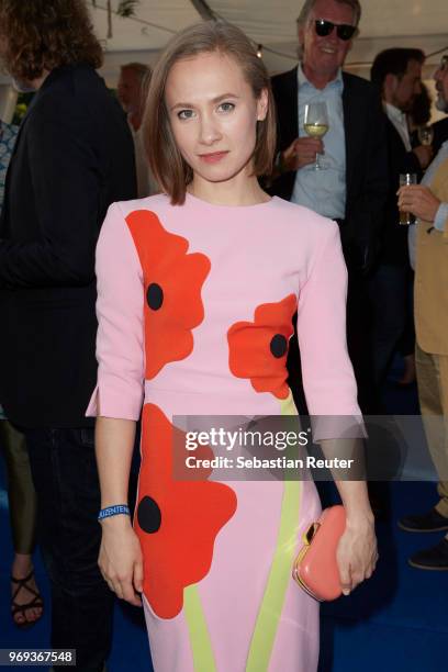 Actress Alina Levshin attends the summer party 2018 of the German Producers Alliance on June 7, 2018 in Berlin, Germany.