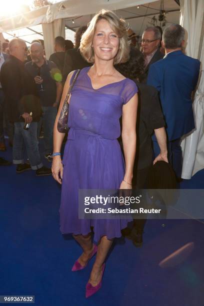 Actress Valerie Niehaus attends the summer party 2018 of the German Producers Alliance on June 7, 2018 in Berlin, Germany.
