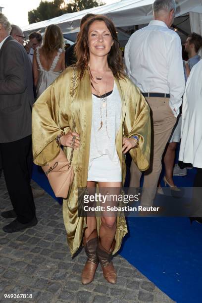 Actress Jana Pallaske attends the summer party 2018 of the German Producers Alliance on June 7, 2018 in Berlin, Germany.