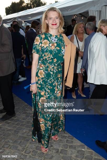 Actress Caroline Peters attends the summer party 2018 of the German Producers Alliance on June 7, 2018 in Berlin, Germany.