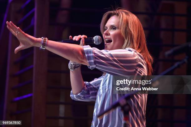 S Suzanne Alexander speaks onstage in the HGTV Lodge at CMA Music Fest on June 7, 2018 in Nashville, Tennessee.