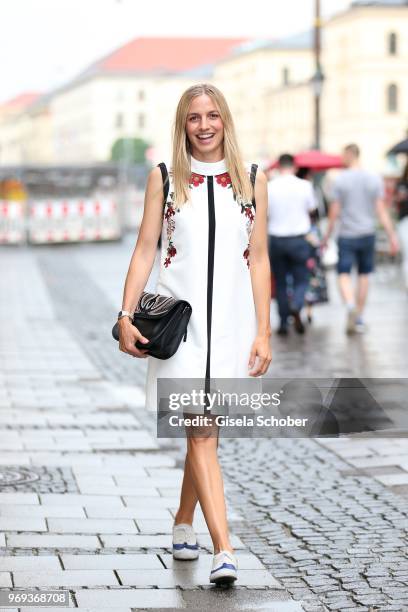 Annika Blendl during the Bree 'Urban Showroom' store opening on June 7, 2018 in Munich, Germany. The Bree 'Urban Showroom' is a pop-up store open...