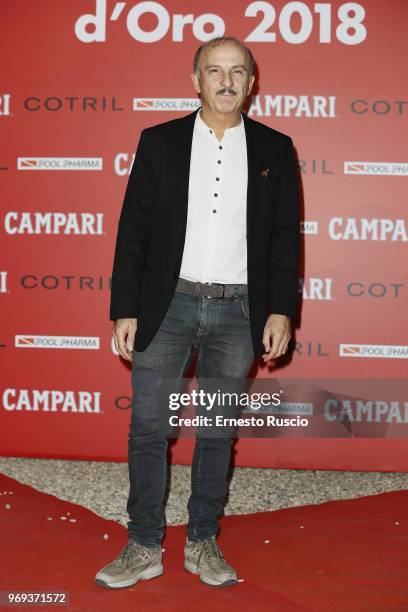 Carlo Buccirosso arrives at the Ciak D'Oro Awards Ceremony at Link Campus University on June 7, 2018 in Rome, Italy.