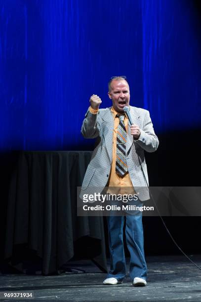 Doug Stanhope performs onstage during his June 2018 UK Tour at Brixton Academy on June 7, 2018 in London, England.