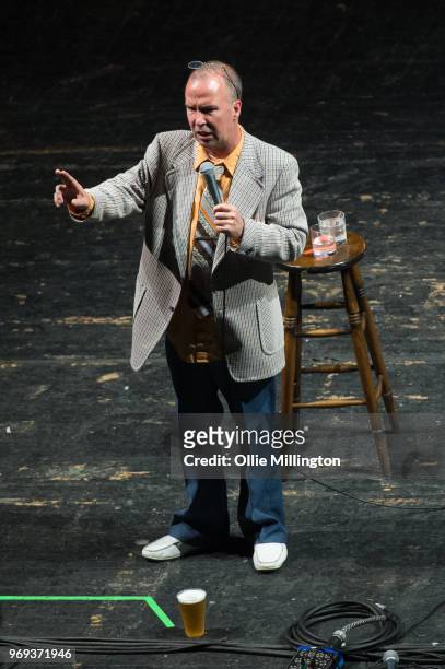 Doug Stanhope performs onstage during his June 2018 UK Tour at Brixton Academy on June 7, 2018 in London, England.