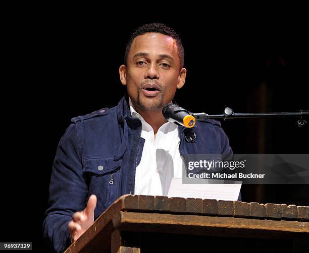 Actor Hill Harper attends the "I Have A Dream Los Angeles" Gospel Brunch at House of Blues Sunset Strip on February 21, 2010 in West Hollywood,...