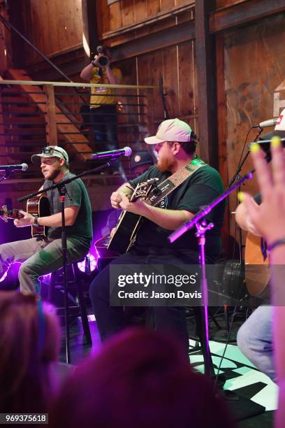 Recording artist Luke Combs performs onstage in the HGTV Lodge at CMA Music Fest on June 7, 2018 in Nashville, Tennessee.