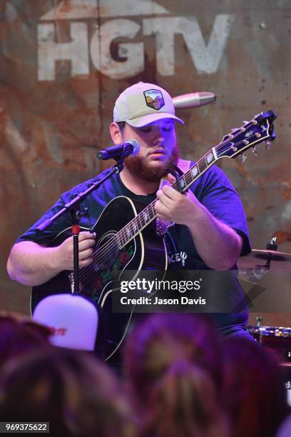 Recording artist Luke Combs performs onstage in the HGTV Lodge at CMA Music Fest on June 7, 2018 in Nashville, Tennessee.