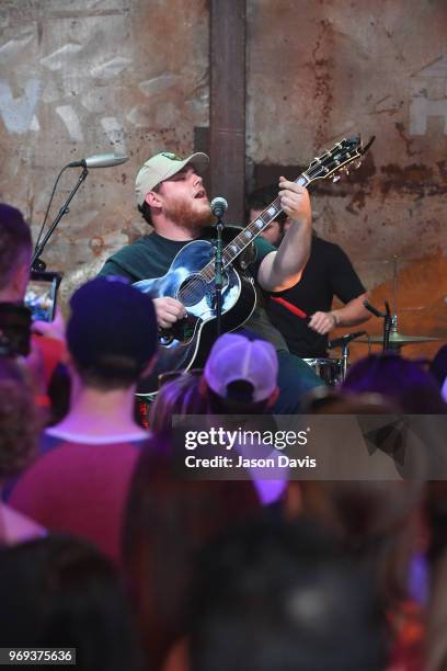 Recording artist Luke Combs performs onstage in the HGTV Lodge at CMA Music Fest on June 7, 2018 in Nashville, Tennessee.