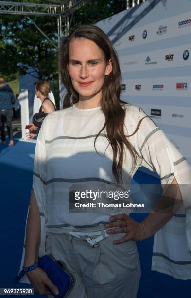 Saralisa Volm attends the summer party 2018 of the German Producers Alliance on June 7, 2018 in Berlin, Germany.