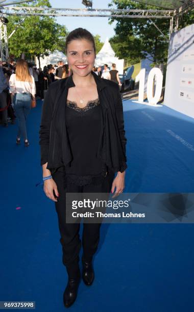 Katharina Wackernagel attends the summer party 2018 of the German Producers Alliance on June 7, 2018 in Berlin, Germany.