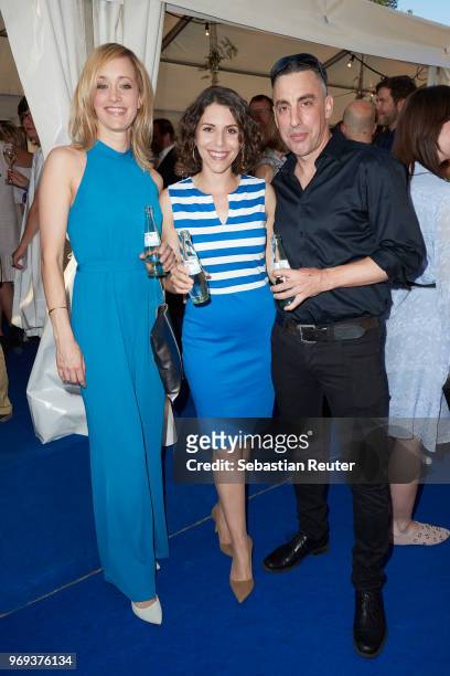 Actress Judith Richter and actor Alexander Schubert attend the summer party 2018 of the German Producers Alliance on June 7, 2018 in Berlin, Germany.