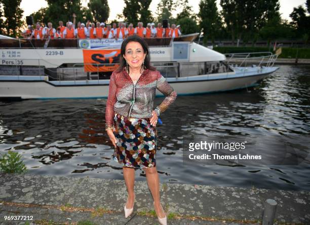 Regine Sixt attends the summer party 2018 of the German Producers Alliance on June 7, 2018 in Berlin, Germany.