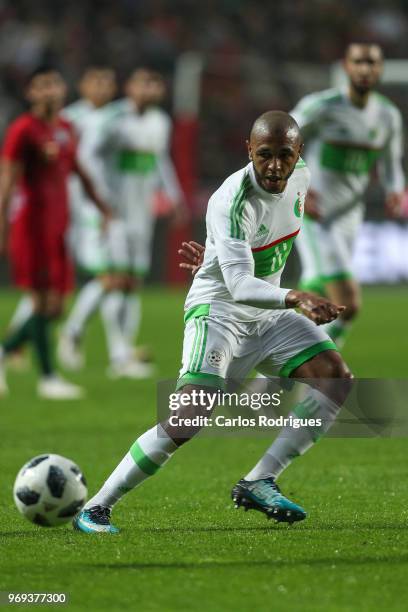 Algeria and FC Porto forward Yacine Brahimi during Portugal vs Algeria - International Friendly match at Estadio da Luz on June 7, 2018 in Lisbon,...