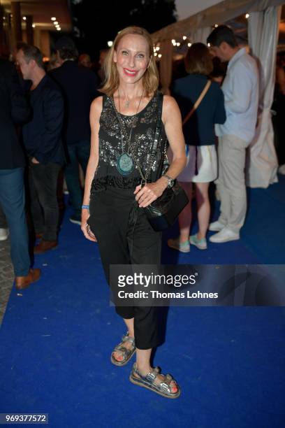 Andrea Sawatzki attends the summer party 2018 of the German Producers Alliance on June 7, 2018 in Berlin, Germany.