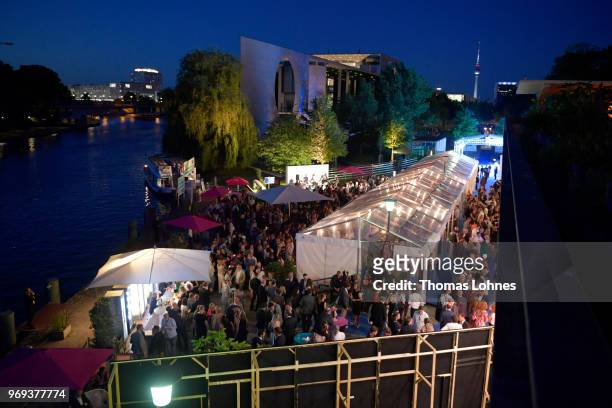 General view of the summer party 2018 of the German Producers Alliance on June 7, 2018 in Berlin, Germany.