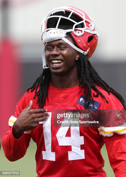 Kansas City Chiefs wide receiver Sammy Watkins during Organized Team Activities on June 7, 2018 at the Kansas City Chiefs Training Facility in Kansas...