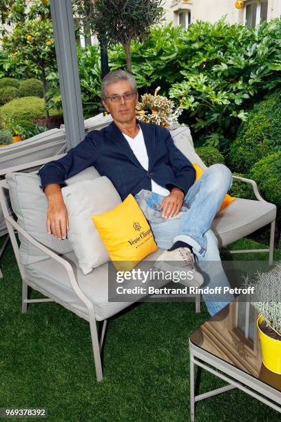 Dominique Desseigne attends "Le Jardin De Joy" Cocktail at Hotel Barriere Le Fouquet's on June 7, 2018 in Paris, France.