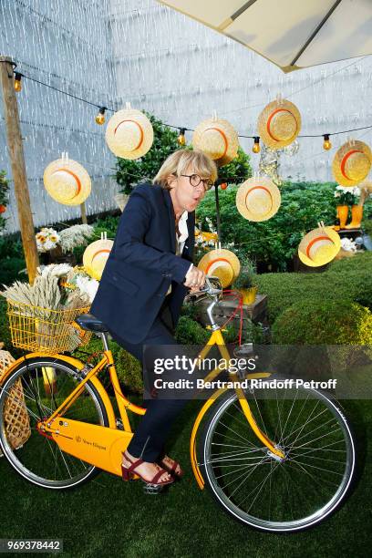 Ariane Massenet attends "Le Jardin De Joy" Cocktail at Hotel Barriere Le Fouquet's on June 7, 2018 in Paris, France.