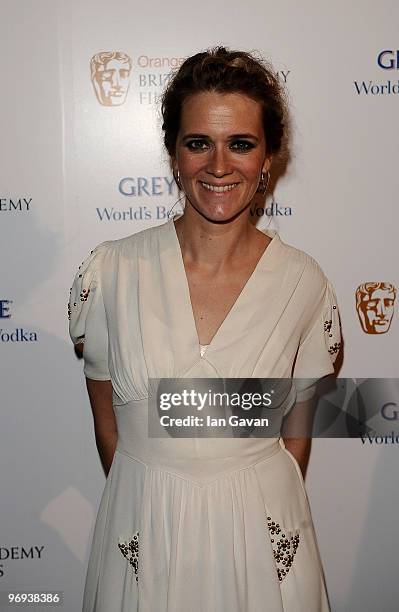 Edith Bowman attends the BAFTA Soho House Grey Goose after party at the Grosvenor House Hotel on February 21, 2010 in London, England.