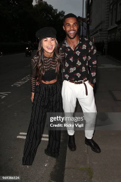 Ana Tanaka and Lucien Laviscount seen attending Mot Summer House - launch party on June 7, 2018 in London, England.