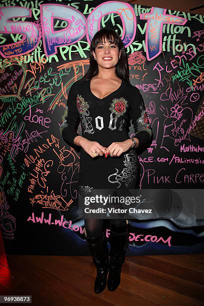 Actress Arleth Teran attends the Louis Vuitton tribute to Stephen Sprouse at the Louis Vuitton Masaryk store on February 4, 2009 in Mexico City,...