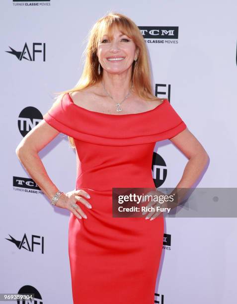 Jane Seymour attends the American Film Institute's 46th Life Achievement Award Gala Tribute to George Clooney at Dolby Theatre on June 7, 2018 in...