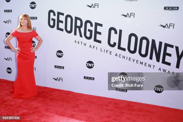 Jane Seymour attends the American Film Institute's 46th Life Achievement Award Gala Tribute to George Clooney at Dolby Theatre on June 7, 2018 in...