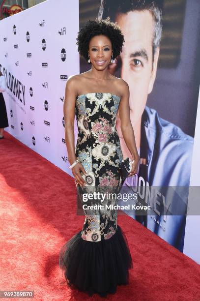 Karimah Westbrook attends the American Film Institute's 46th Life Achievement Award Gala Tribute to George Clooney at Dolby Theatre on June 7, 2018...