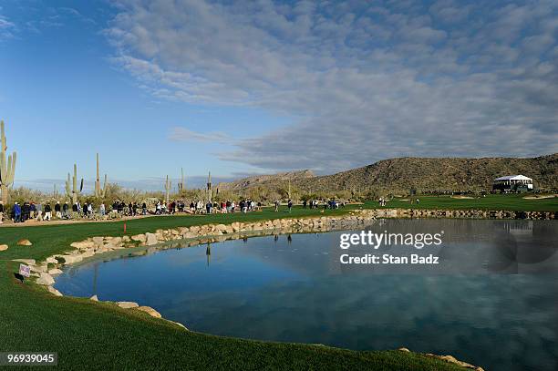 Fans walk to the fourth green during the final round of the World Golf Championships-Accenture Match Play Championship at The Ritz-Carlton Golf Club...