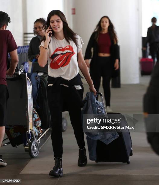 Sara Sampaio is seen on June 7, 2018 in Los Angeles, CA.