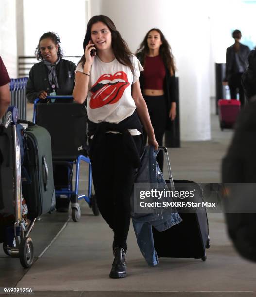 Sara Sampaio is seen on June 7, 2018 in Los Angeles, CA.