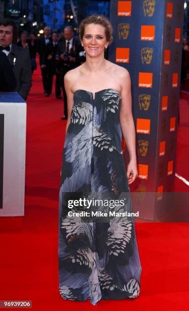 Edith Bowman attends The Orange British Academy Film Awards 2010 at The Royal Opera House on February 21, 2010 in London, England.