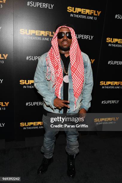 Rapper/actor Big Boi attends Columbia Pictures "Superfly" Atlanta special screening on June 7, 2018 at SCADShow in Atlanta, Georgia.