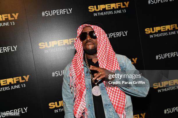 Rapper/actor Big Boi attends Columbia Pictures "Superfly" Atlanta special screening on June 7, 2018 at SCADShow in Atlanta, Georgia.