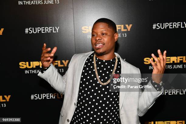Actor Jason Mitchell attends Columbia Pictures "Superfly" Atlanta special screening on June 7, 2018 at SCADShow in Atlanta, Georgia.