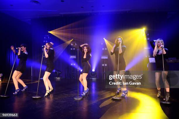 The Saturdays attend the BAFTA Soho House Grey Goose after party at the Grosvenor House Hotel on February 21, 2010 in London, England.