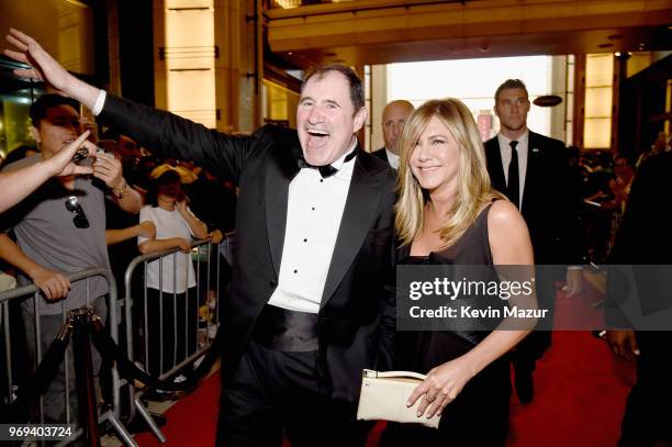 Richard Kind and Jennifer Aniston attend the American Film Institute's 46th Life Achievement Award Gala Tribute to George Clooney at Dolby Theatre on...