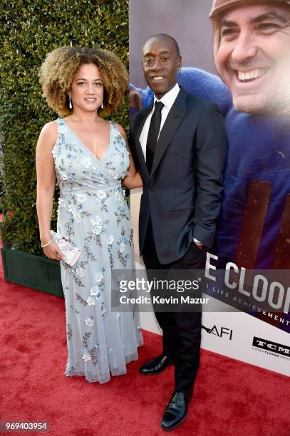 Bridgid Coulter and Don Cheadle attend the American Film Institute's 46th Life Achievement Award Gala Tribute to George Clooney at Dolby Theatre on...