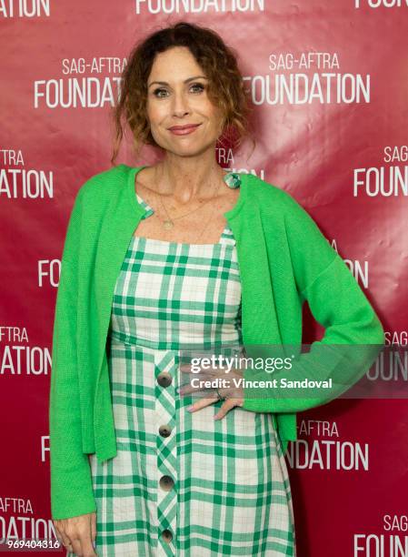 Actress Minnie Driver attends SAG-AFTRA Foundation Conversations with "Speechless" at SAG-AFTRA Foundation Screening Room on June 7, 2018 in Los...