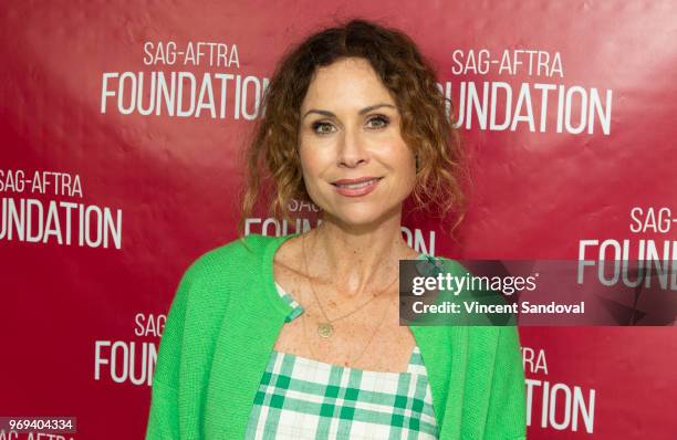 Actress Minnie Driver attends SAG-AFTRA Foundation Conversations with "Speechless" at SAG-AFTRA Foundation Screening Room on June 7, 2018 in Los...