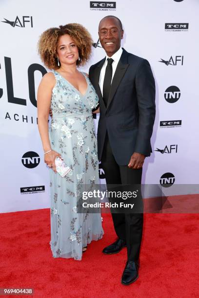 Bridgid Coulter and Don Cheadle attend the American Film Institute's 46th Life Achievement Award Gala Tribute to George Clooney at Dolby Theatre on...