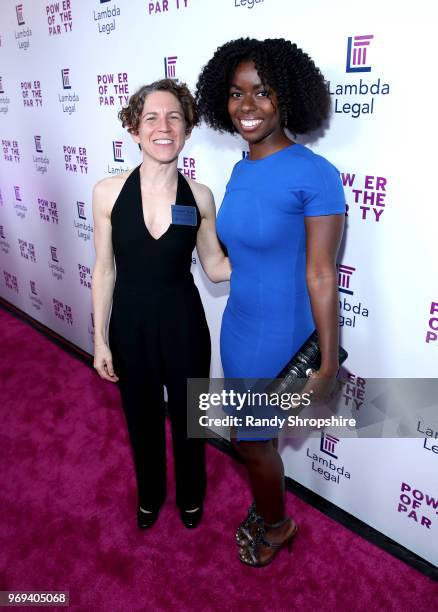 Lambda Legal CEO Rachel B. Tiven and actress Camille Winbush attend the Lambda Legal 2018 West Coast Liberty Awards at the SLS Hotel on June 7, 2018...