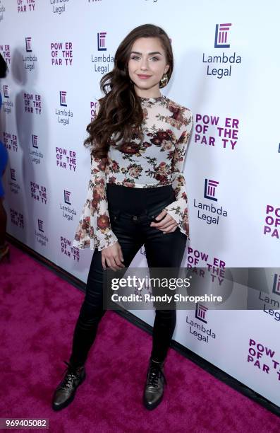 Actress Victoria Konefal attends the Lambda Legal 2018 West Coast Liberty Awards at the SLS Hotel on June 7, 2018 in Beverly Hills, California.